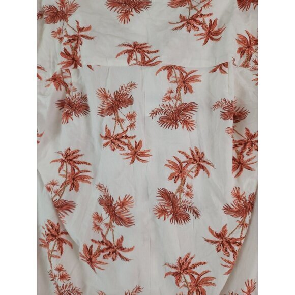 New Piyama Vintage Palm Sunset Pajama Shirt Rayon‎ Button Up Womens Medium - Picture 5 of 8